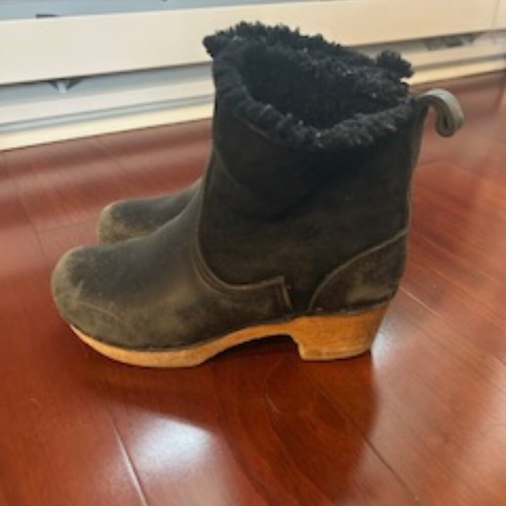 2 Pairs of Used No6 Clog Boots Size 37 Black - Picture 3 of 11